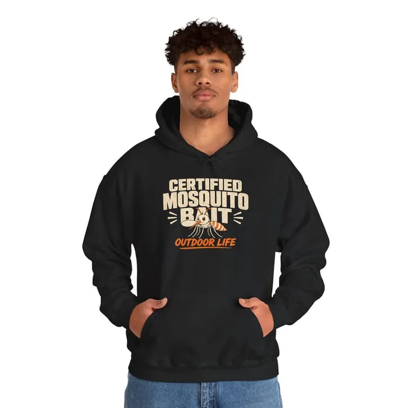 Certified Mosquito Bait Funny Camping Hoodie
