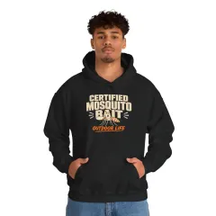 Certified Mosquito Bait Funny Camping Hoodie