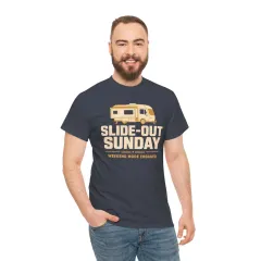 Slide-Out Sunday Funny Camping Tee